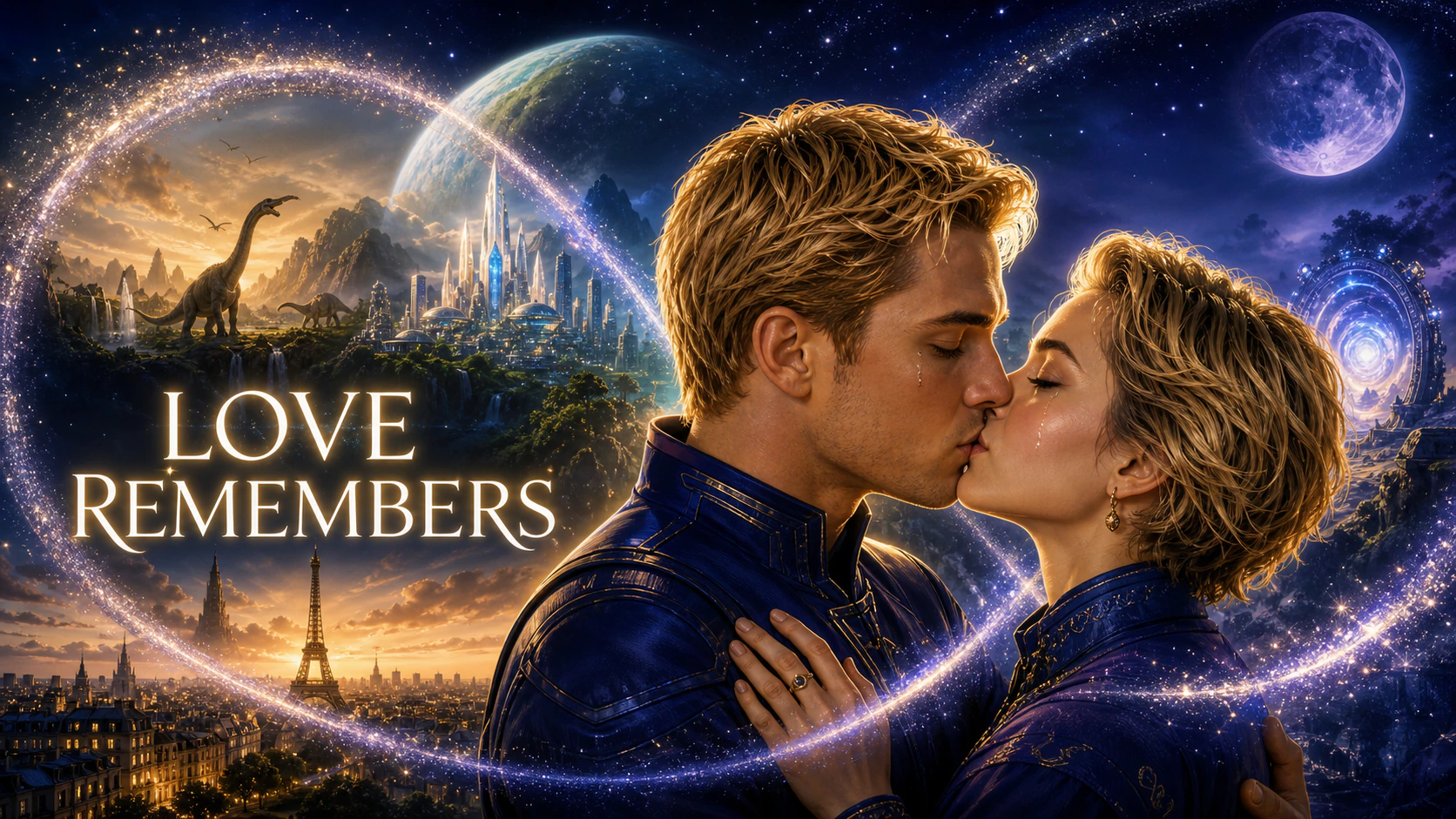 Love Remembers key art: the emotional promise connecting worlds, lives, and the continuing saga.